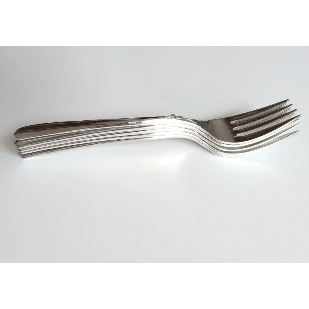 5 Old Company Plate Radiance Silverplate Dinner Forks Vintage IS MCM‎ 6.75